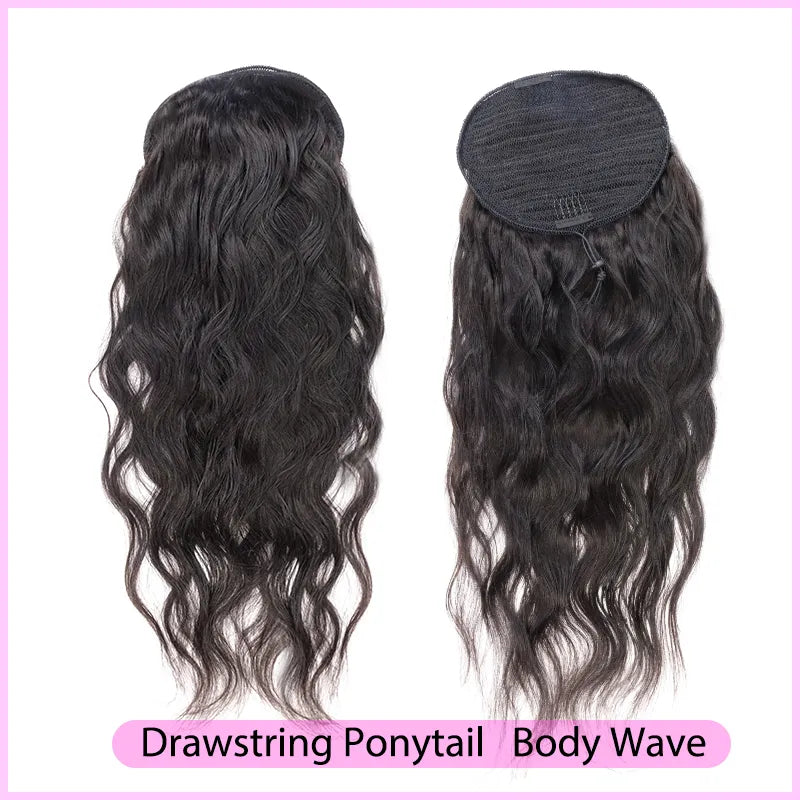 Wrapped Ponytail & Drawstring Ponytail 100% Mink Hair - TAMY DOLL HAIR